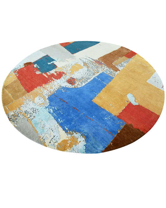 Rustic Harmony Round Rug