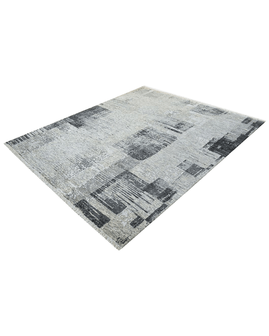 Charcoal Checkered Rug