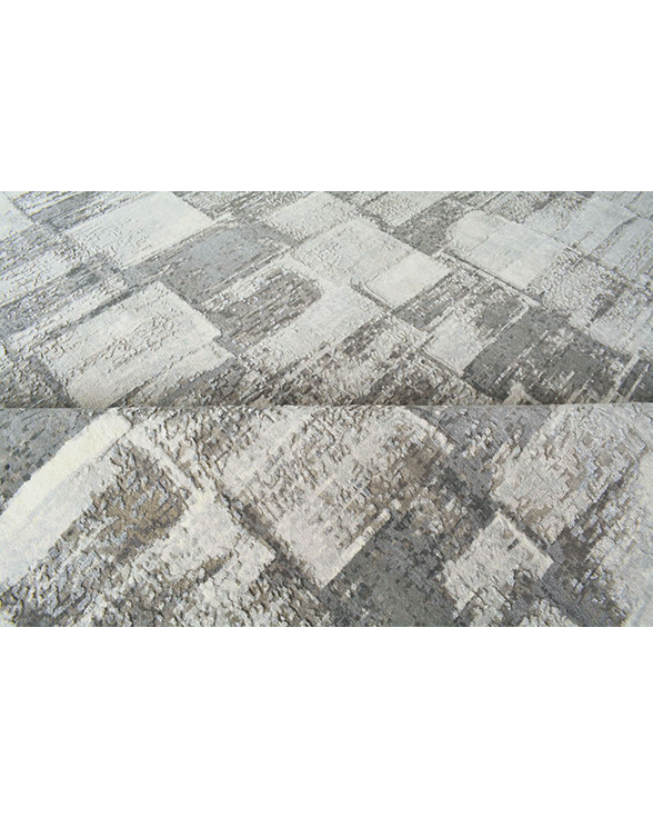 Quite Charcoal Checkered Rug