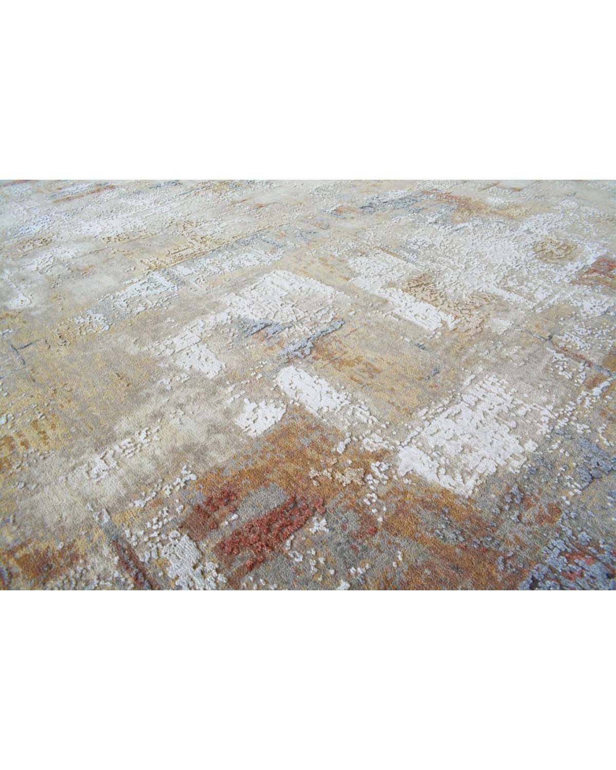 Golden Grid Rug