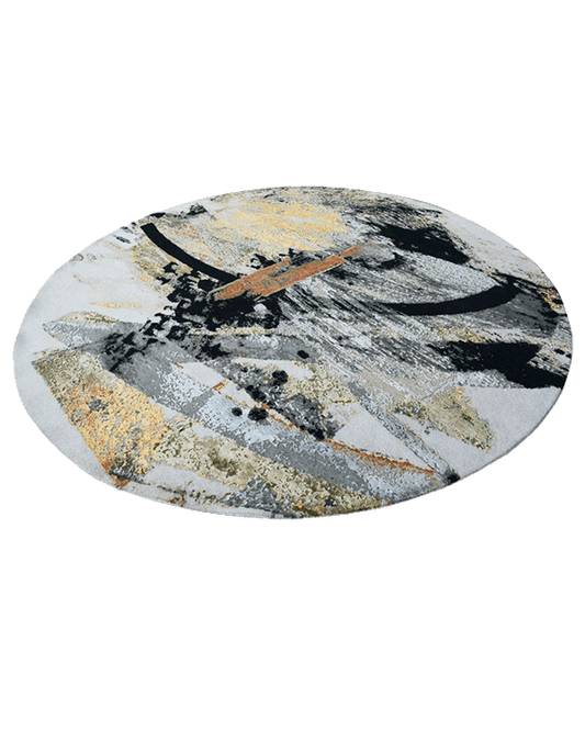Black Monarch Round Rug