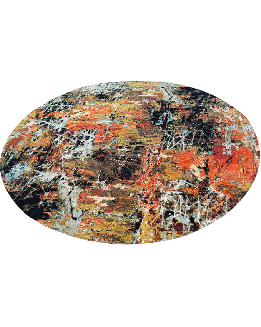Inferno Round Rug