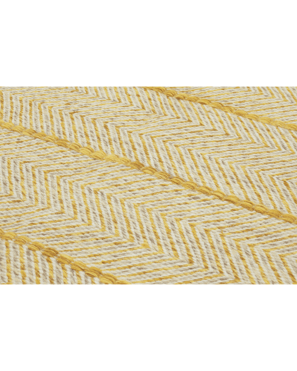Gold Herringbone Rug