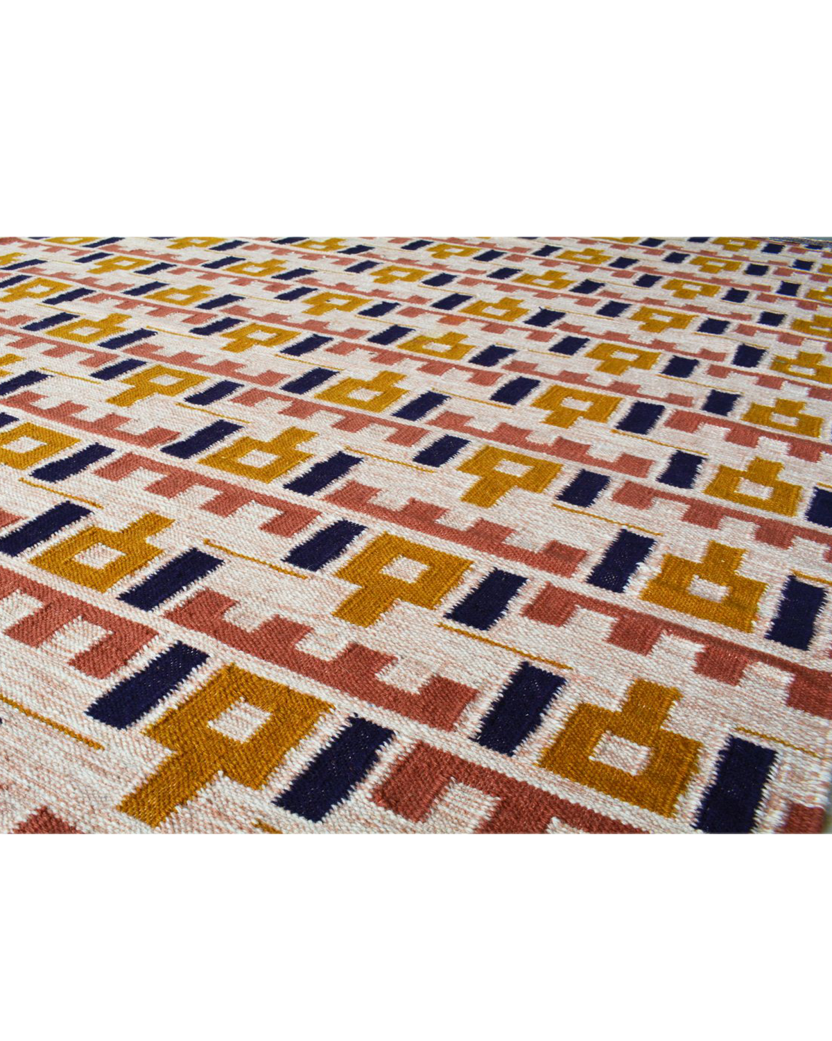 Geometric Beat Rug