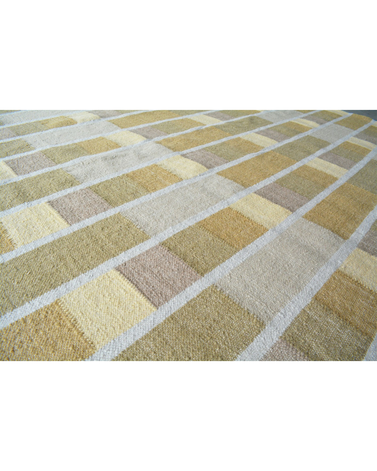 Ochre Grid Rug
