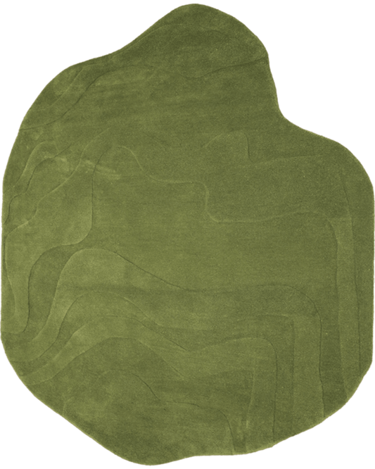 Green Amoeba Rug