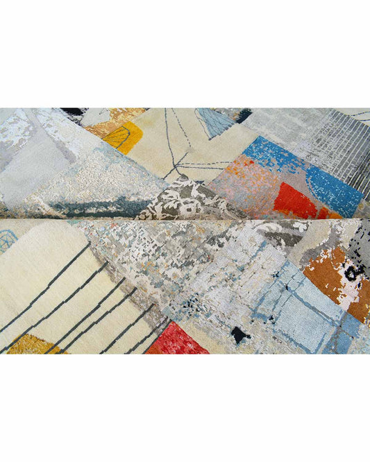Multi Colored Patchwork Rug