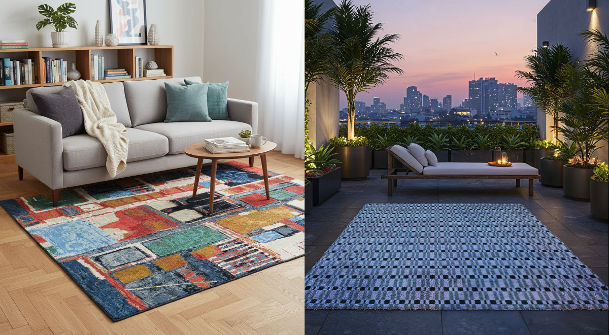 Indoor Rugs vs Outdoor Rugs