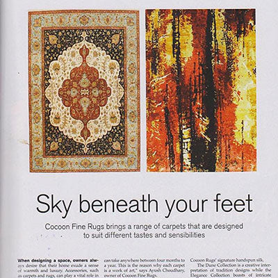 Article on the Cocoon Gallery, Home Trends Vol 1 No. 9 2011 issue.