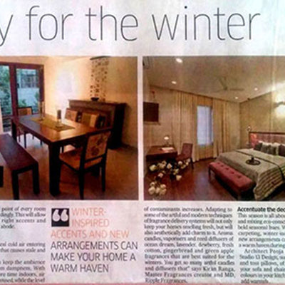 Cocoon in Deccan Herald-Homes & Interiors