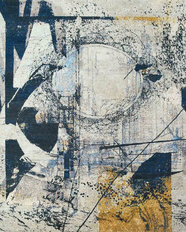 Blue Vitrio (Size: 3'X5')