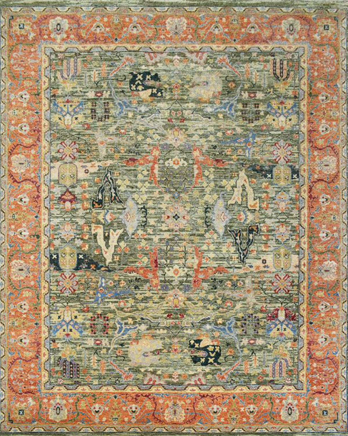 Rustic Border Rug