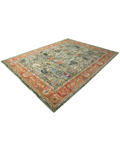 Rustic Border Rug
