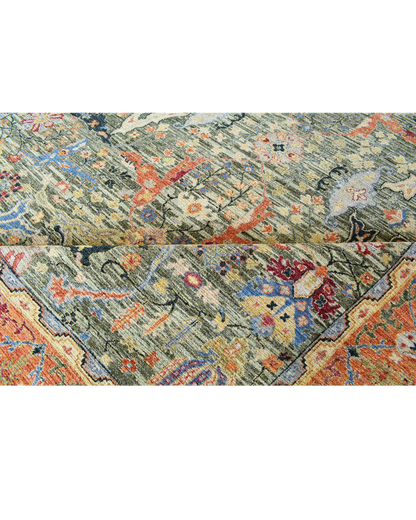 Rustic Border Rug