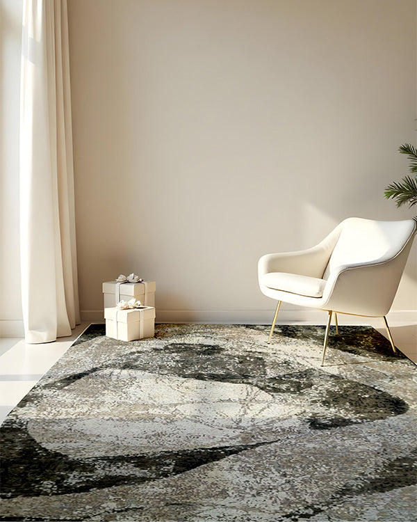 Chracoal Fossil Rug