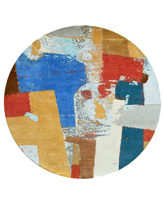 Rustic Harmony Round Rug