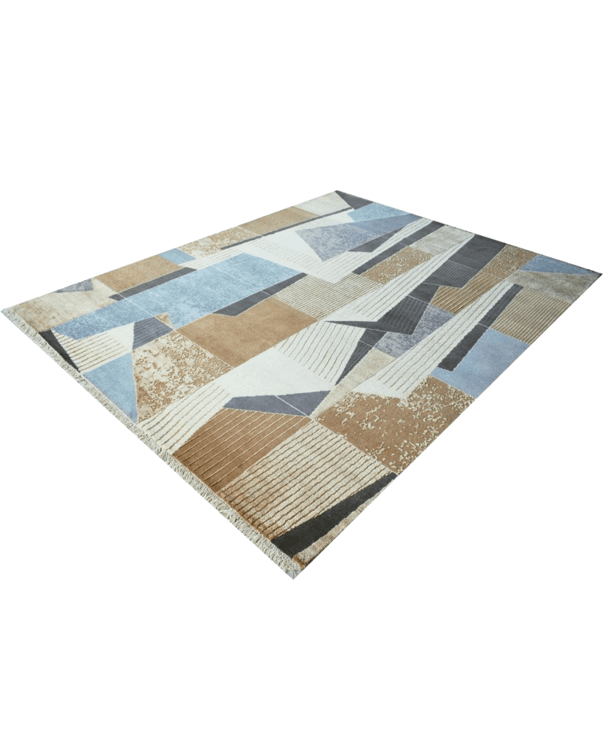 Brown Jigsaw Rug