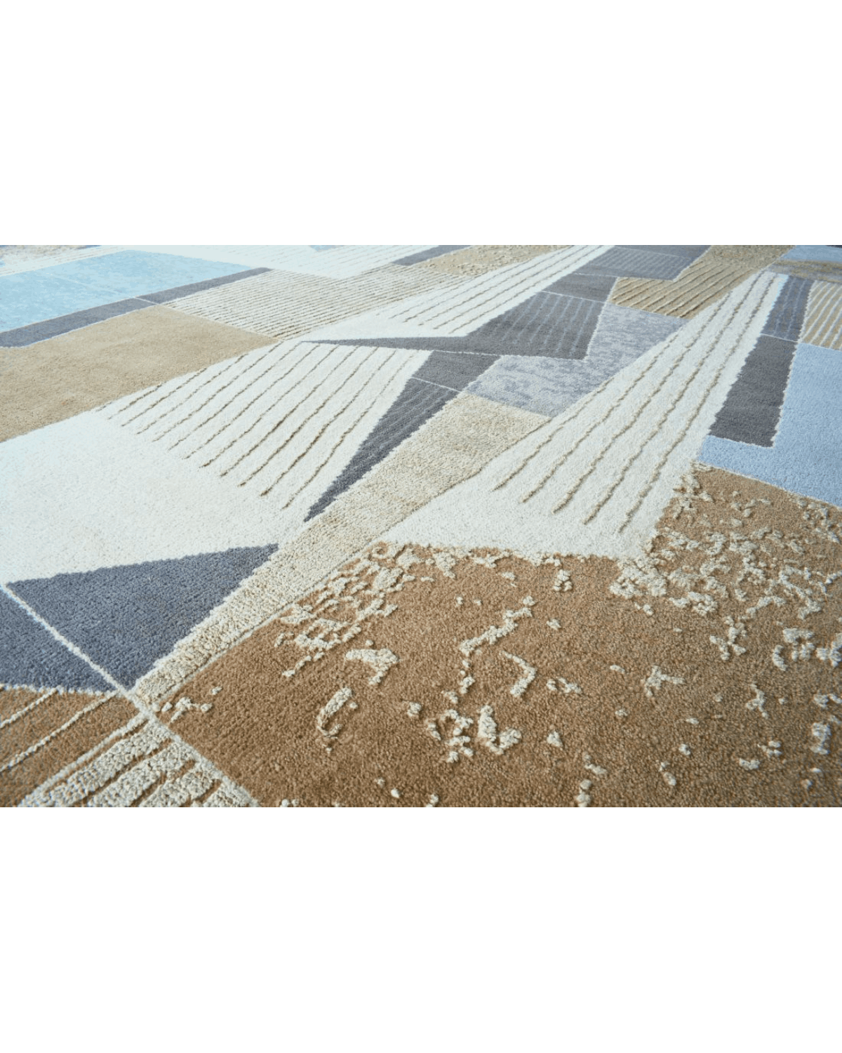 Brown Jigsaw Rug