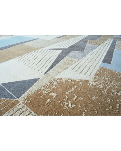 Brown Jigsaw Rug