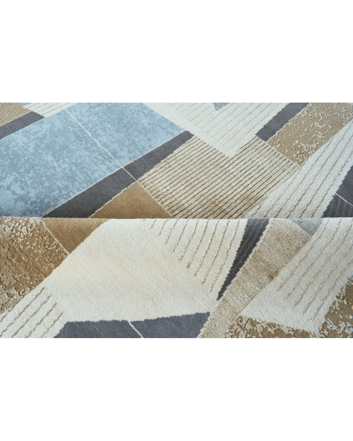 Brown Jigsaw Rug