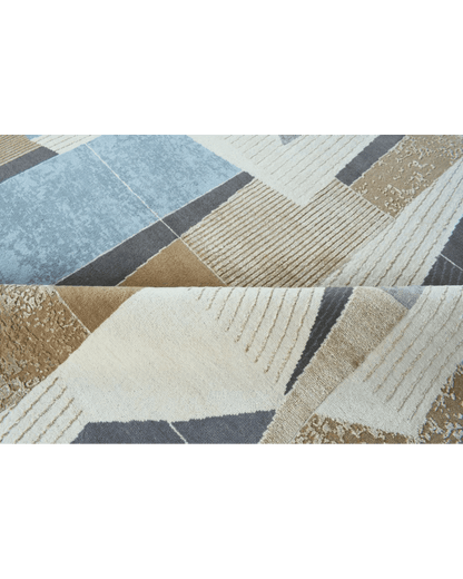 Brown Jigsaw Rug