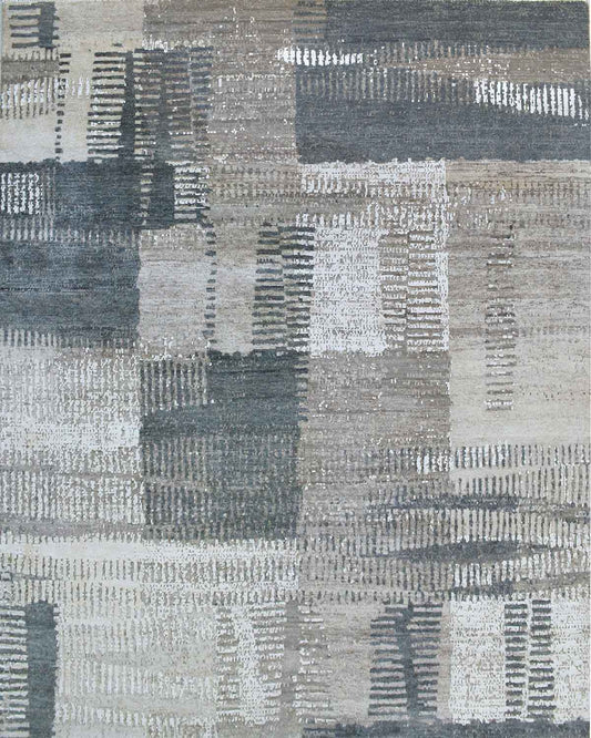 Black & Brown Patched Rug