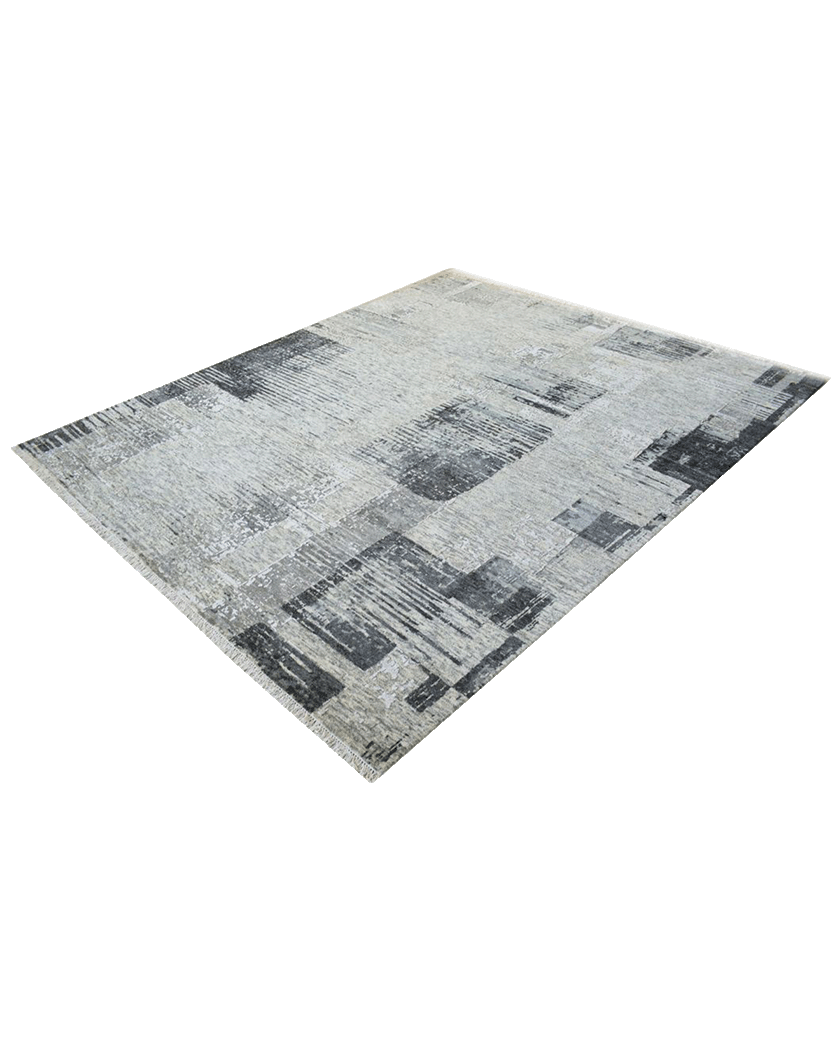 Charcoal Checkered Rug