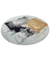 Grey Titan Round Rug