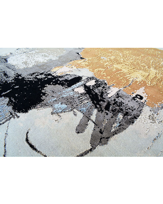 Grey Titan Round Rug