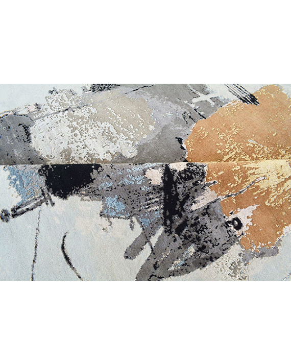 Grey Titan Round Rug