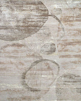 Charcoal Circled Rug