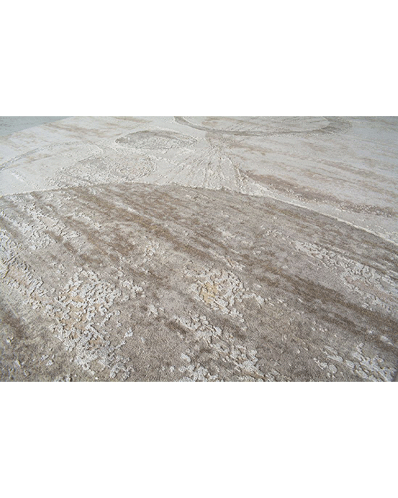 Charcoal Circled Rug