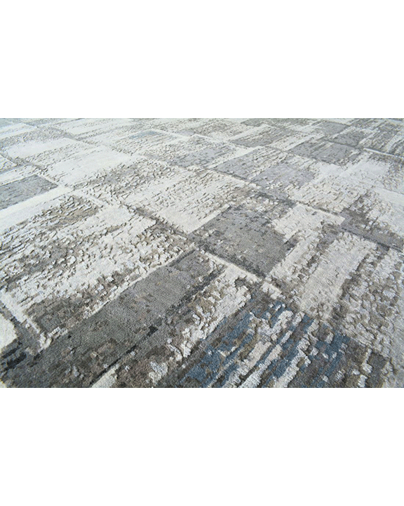 Quite Charcoal Checkered Rug