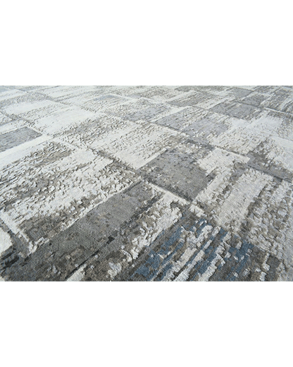 Quite Charcoal Checkered Rug