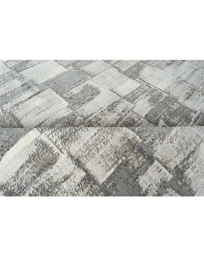 Quite Charcoal Checkered Rug