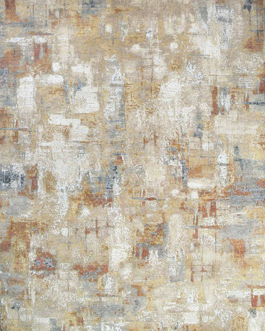 Golden Grid Rug