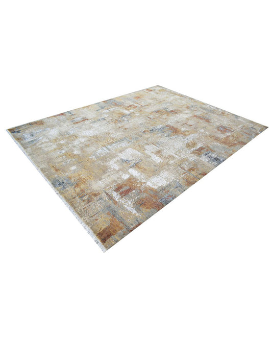 Golden Grid Rug