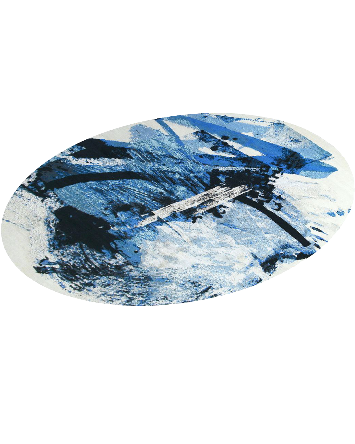 Painterly Designs Blue Rug
