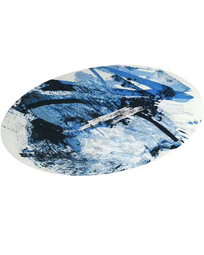 Painterly Designs Blue Rug