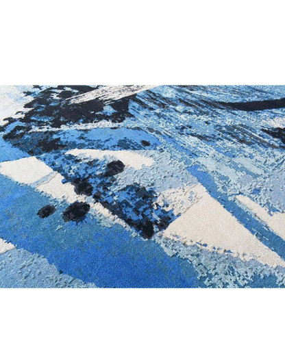 Painterly Designs Blue Rug
