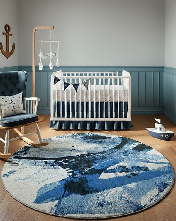 Painterly Designs Blue Rug