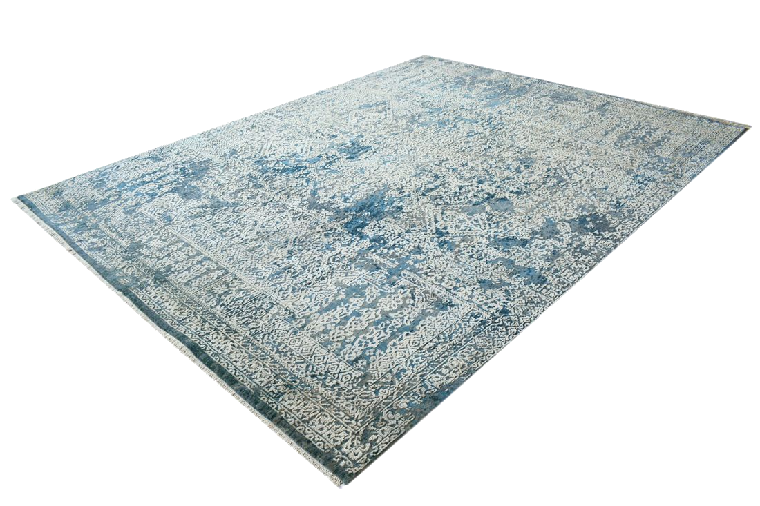 Spots Of Indigo Rug