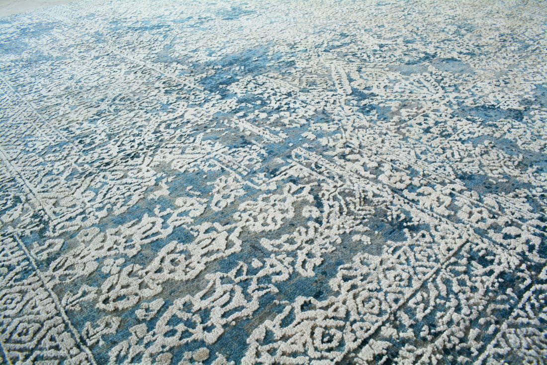 Spots Of Indigo Rug