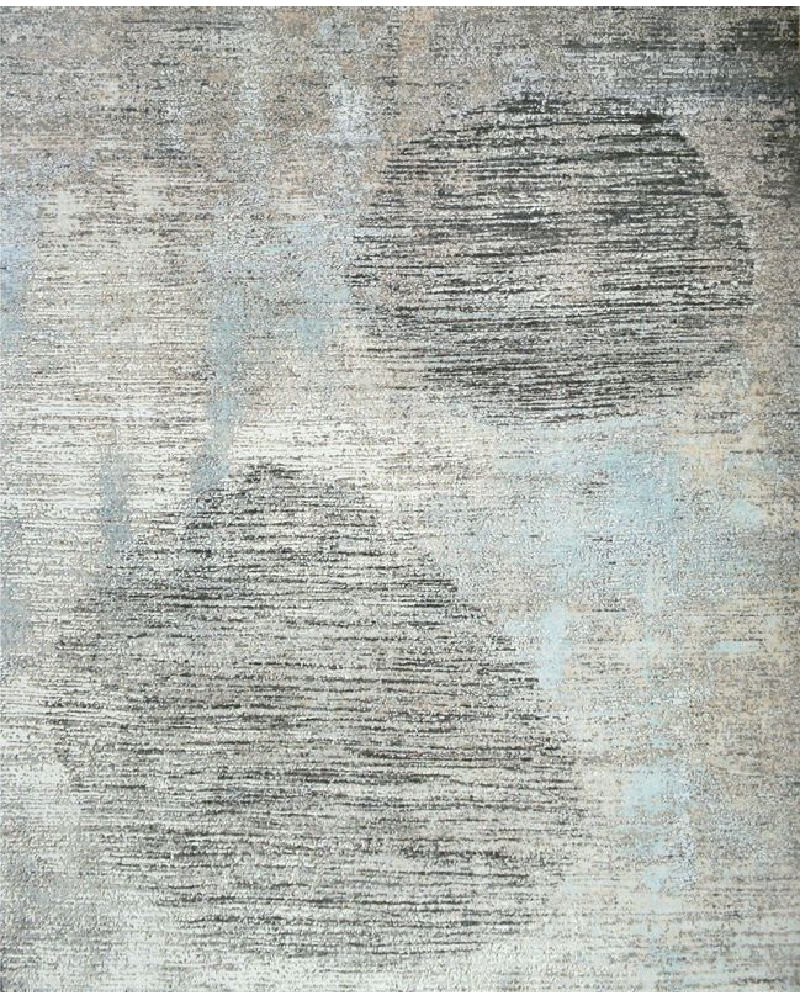 Silver Circles Rug
