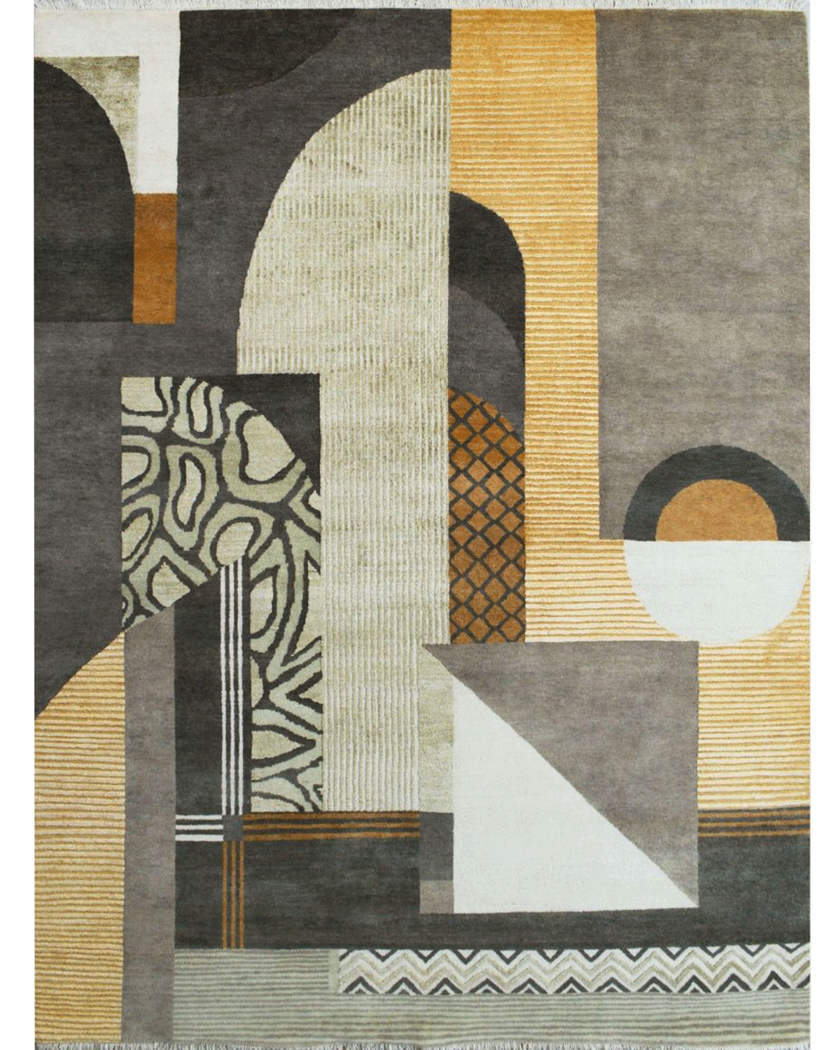 Cement City Yellow Rug