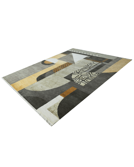 Cement City Yellow Rug