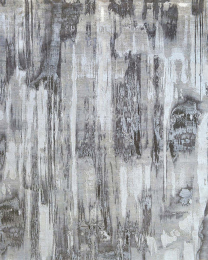Charcoal Runoff Rug