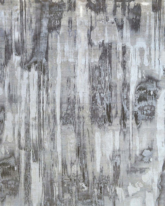 Charcoal Runoff Rug