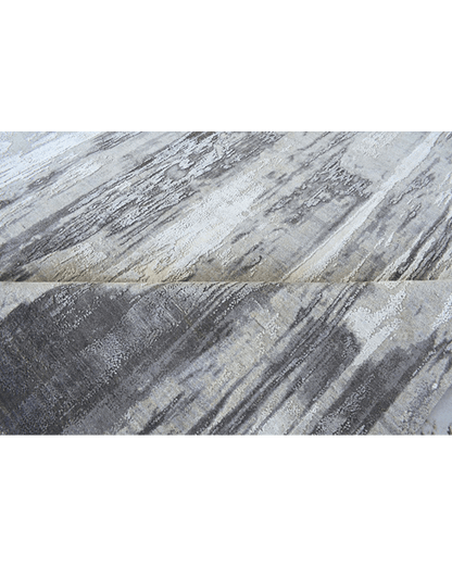 Charcoal Runoff Rug