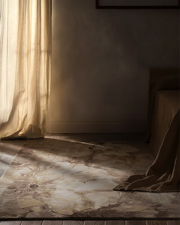 Big Brown Floral Rug